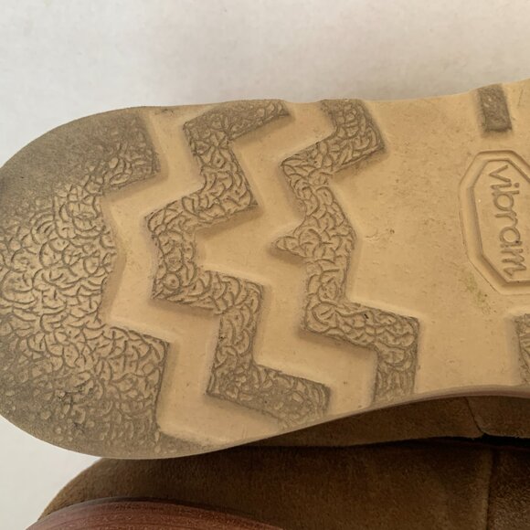 Lucchese Leather Moccasins Loafers After Ride Slip-On Shoes Mens Sz 8.5 Vibram - Picture 10 of 10